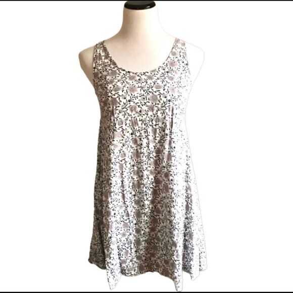 H&M Floral Sleeveless Scoop Neck Dress Sz 4 - Picture 1 of 6